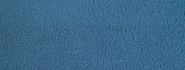 Panoramische Textur Aus Blauem Nicht Einheitlichen Fleece Baumwollgewebe — Stockfoto