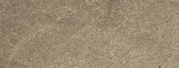 Textura Panorámica Arpillera Algodón Uniforme Marrón — Foto de Stock
