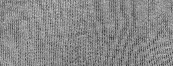 Панорамна Текстура Сірого Бавовняного Матеріалу — стокове фото
