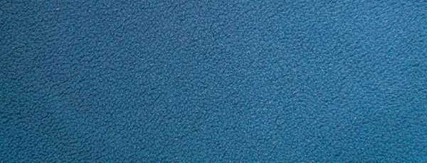 Panoramische Textur Aus Blauem Nicht Einheitlichen Fleece Baumwollgewebe — Stockfoto
