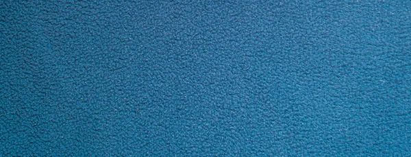 Panorama Textuur Van Blauwe Niet Uniforme Fleece Katoenen Stof — Stockfoto