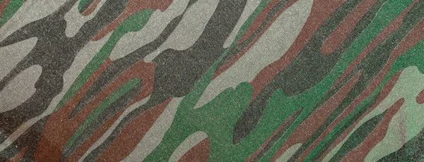 Panorama Texture Brown Green Cotton Fabric — Stock Photo, Image
