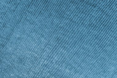 doku mavi pamuk kumaş materyali