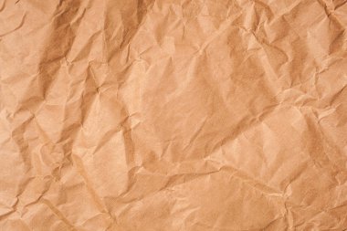 Eski sarı buruşuk kağıdın dokusu