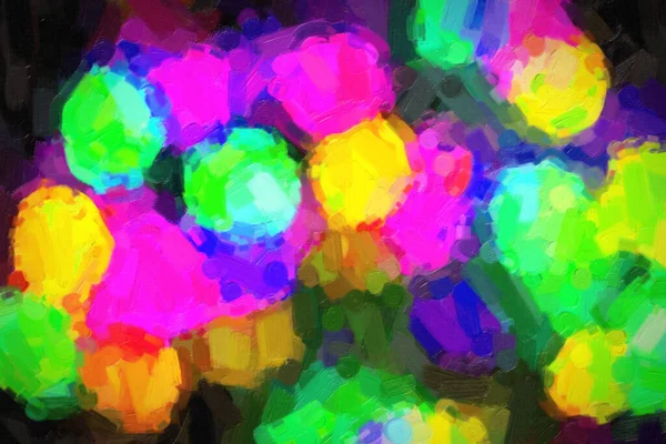 Текстуры Разноцветных Пятен Холсте Окрашенном Маслом — стоковое фото