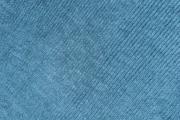Textura Modrá Bavlněná Tkanina Materiál — Stock fotografie