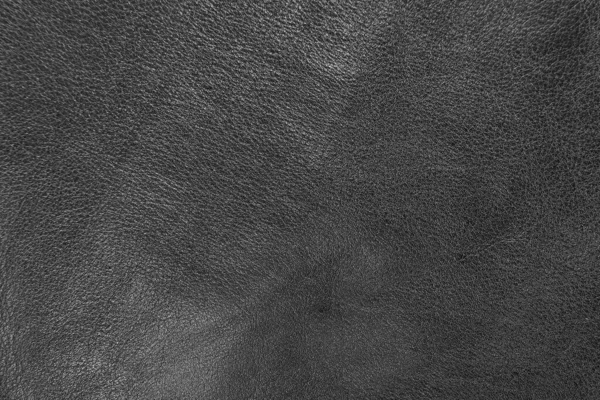 texture of black sheepskin cow leather processed