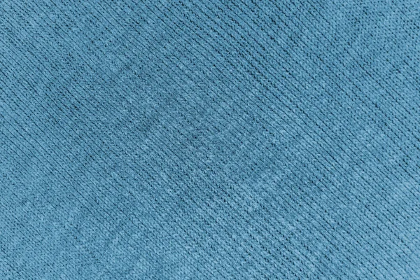 Textura Tecido Algodão Azul Material — Fotografia de Stock