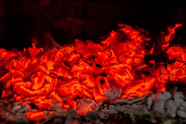 Textura Las Brasas Horno — Foto de Stock