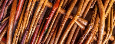 panorama hasır kahverengi dal dokusu