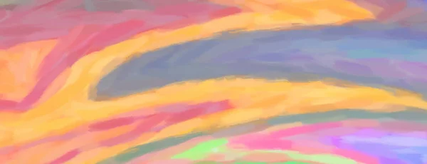 Панорама Пастельные Акварельные Штрихи — стоковое фото