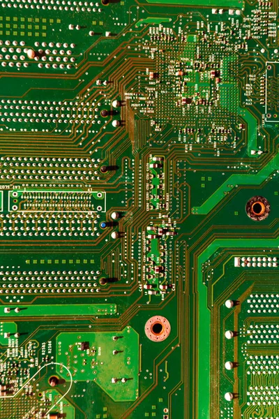 Elektronik yeşil bilgisayar çipi dokusu