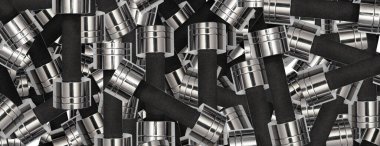 siyah saplı krom halterler