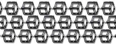 Beyaz arkaplanda dağ bisikleti pedalı dokusu