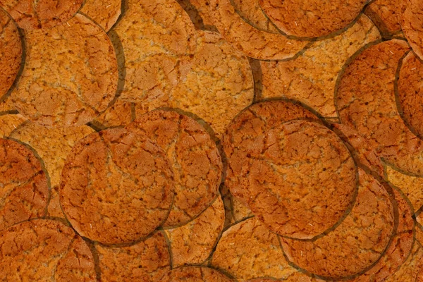 Texture Fresh Delicious Oatmeal Cookies — Stock Photo, Image