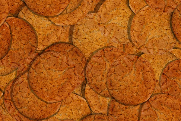 Texture Fresh Delicious Oatmeal Cookies — Stock Photo, Image