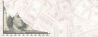 Beyaz arkaplanda dolar dokusuna sahip tablo