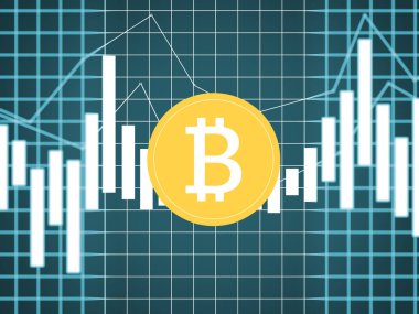 Çok renkli ölçüler ve çok renkli arkaplanlar ve dünya haritası üzerindeki bitcoin