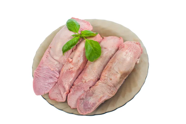 Lengua cruda — Foto de Stock