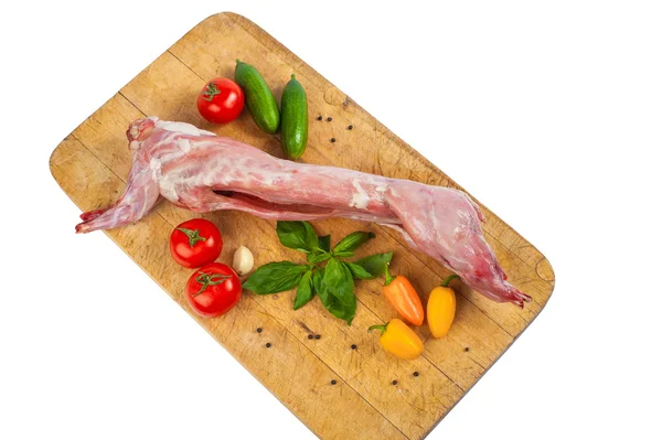 Sebze ile ham tavşan