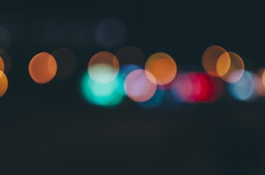 Gece şehir bokeh