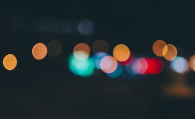 Gece şehir bokeh