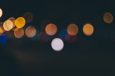 Gece şehir bokeh