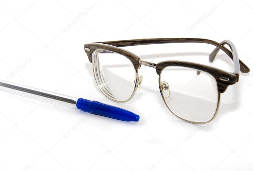 Glasses and Pen