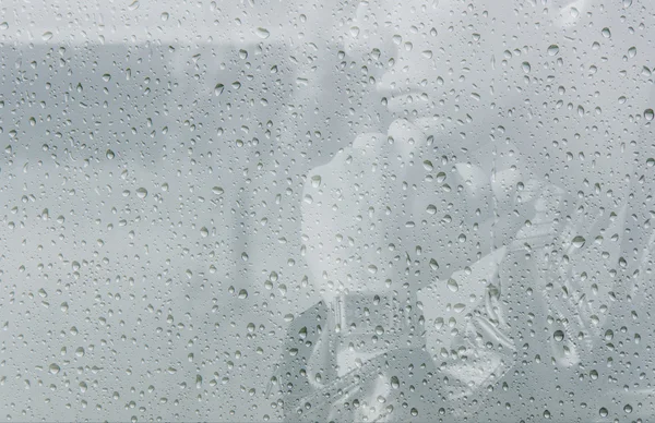 Double Exposure Of The Man And Rain — Stock Photo, Image