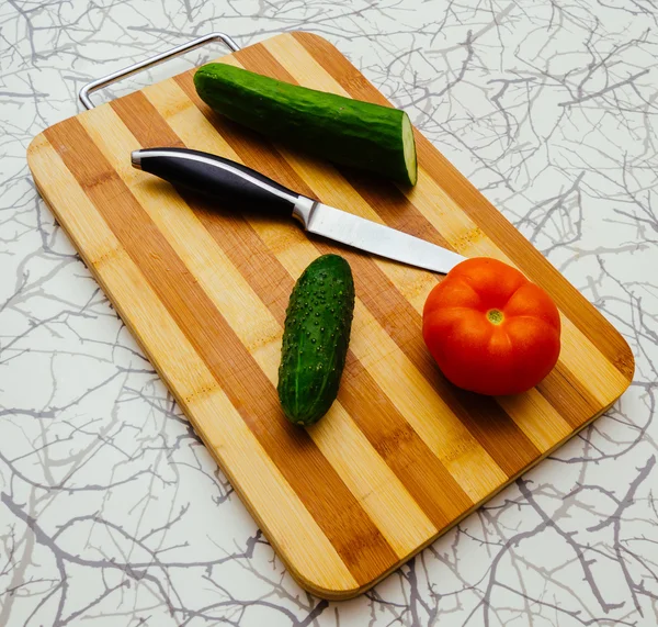 Vegetables on desk — Stock Photo, Image