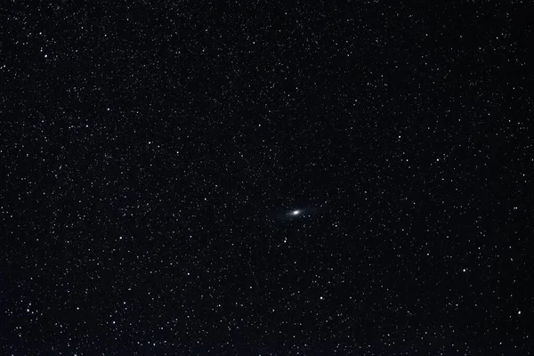 Notte Estiva Cielo Stellato Con Nebulosa Andromeda — Foto Stock