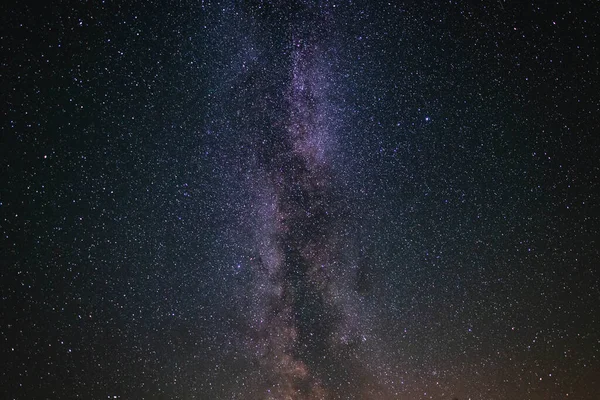 Milky Sätt Sommaren Stjärnklar Himmel — Stockfoto