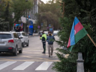 10 Kasım 2020. Azerbaycan. Bakü. Dönüşün zaferini kutluyoruz Karabağ. Zafer Günü