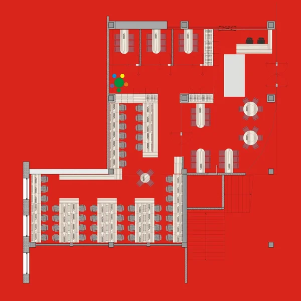 Plan oficina grande —  Fotos de Stock