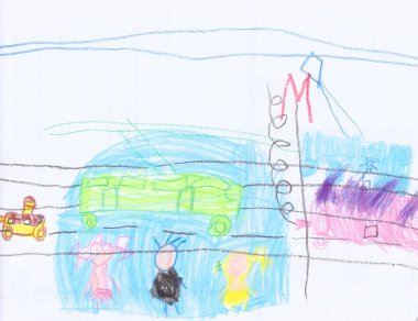 Kalem çizim çocuklar