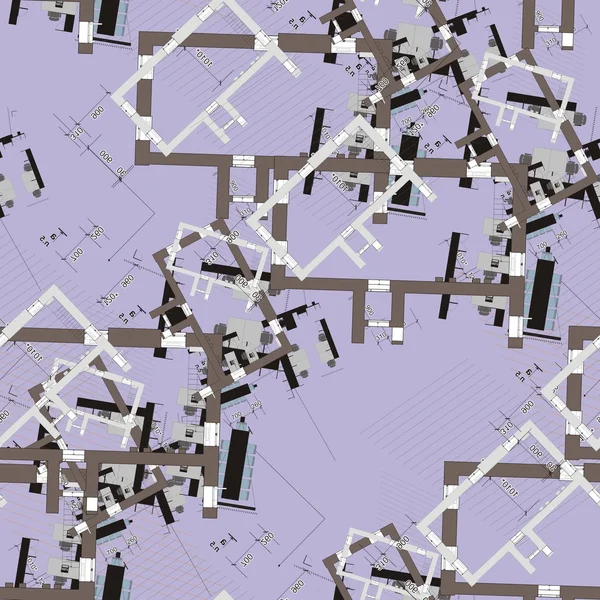 Fondo arquitectónico sin fisuras — Archivo Imágenes Vectoriales