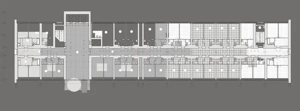 Plan budynków publicznych — Zdjęcie stockowe