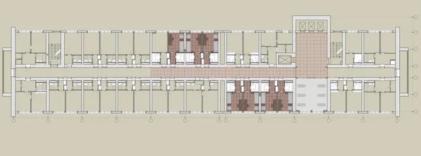 Plan budynków publicznych — Zdjęcie stockowe