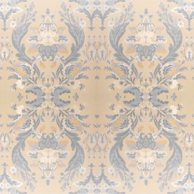 Kafesteki kusursuz çiçek desenli kumaş.