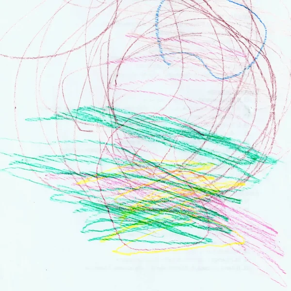 子供写真赤ちゃんアート紙本を彩色 — ストック写真