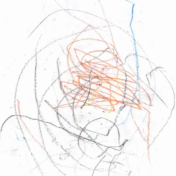 子供写真赤ちゃんアート紙本を彩色 — ストック写真