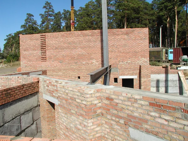 Construção de casas de campo — Fotografia de Stock