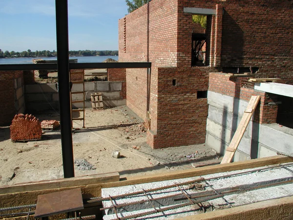 Construção de casas de campo — Fotografia de Stock