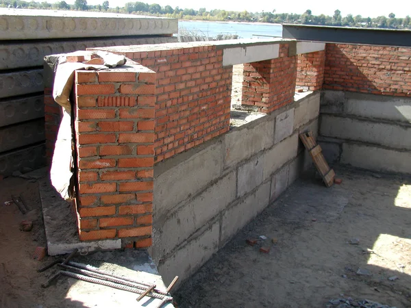 Construcción de cabañas — Foto de Stock