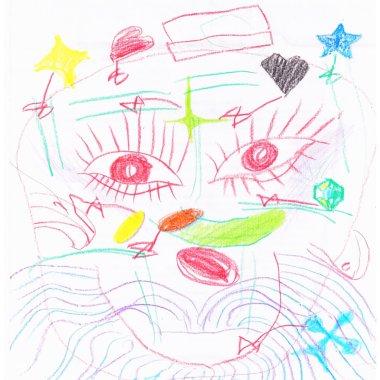 Soyut çocuk çizim