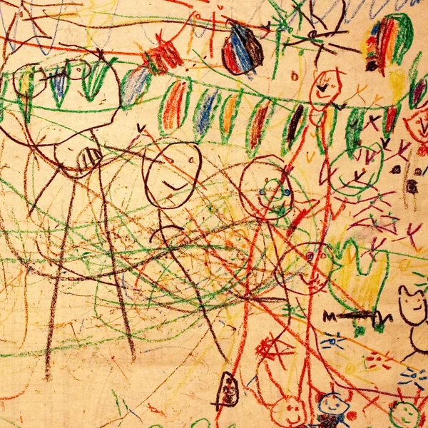 Dibujo abstracto de niños — Foto de Stock