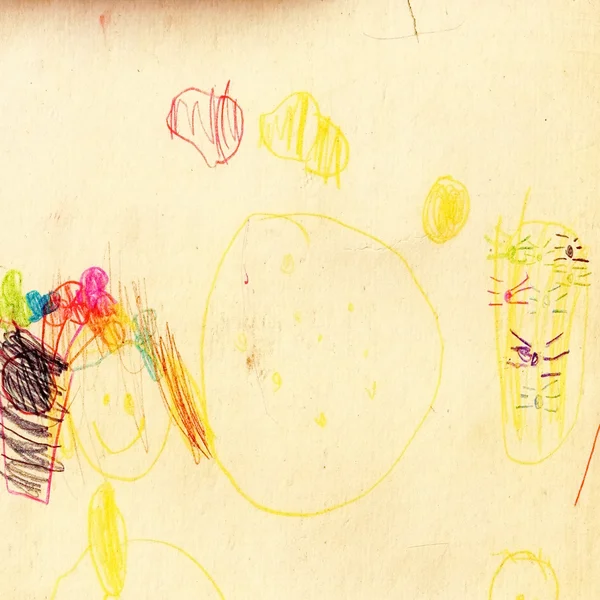 Abstract Bambini che disegnano — Foto Stock