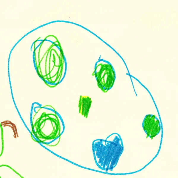 Abstract Bambini che disegnano — Foto Stock