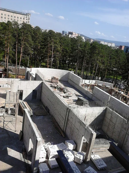 Foundation construction site — Stock Photo, Image