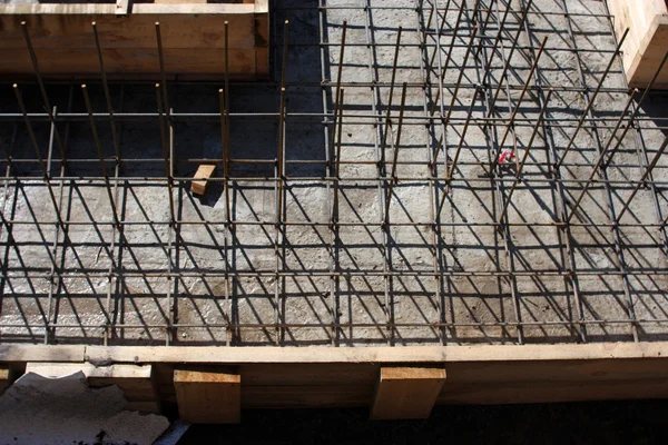 Foundation construction site — Stock Photo, Image